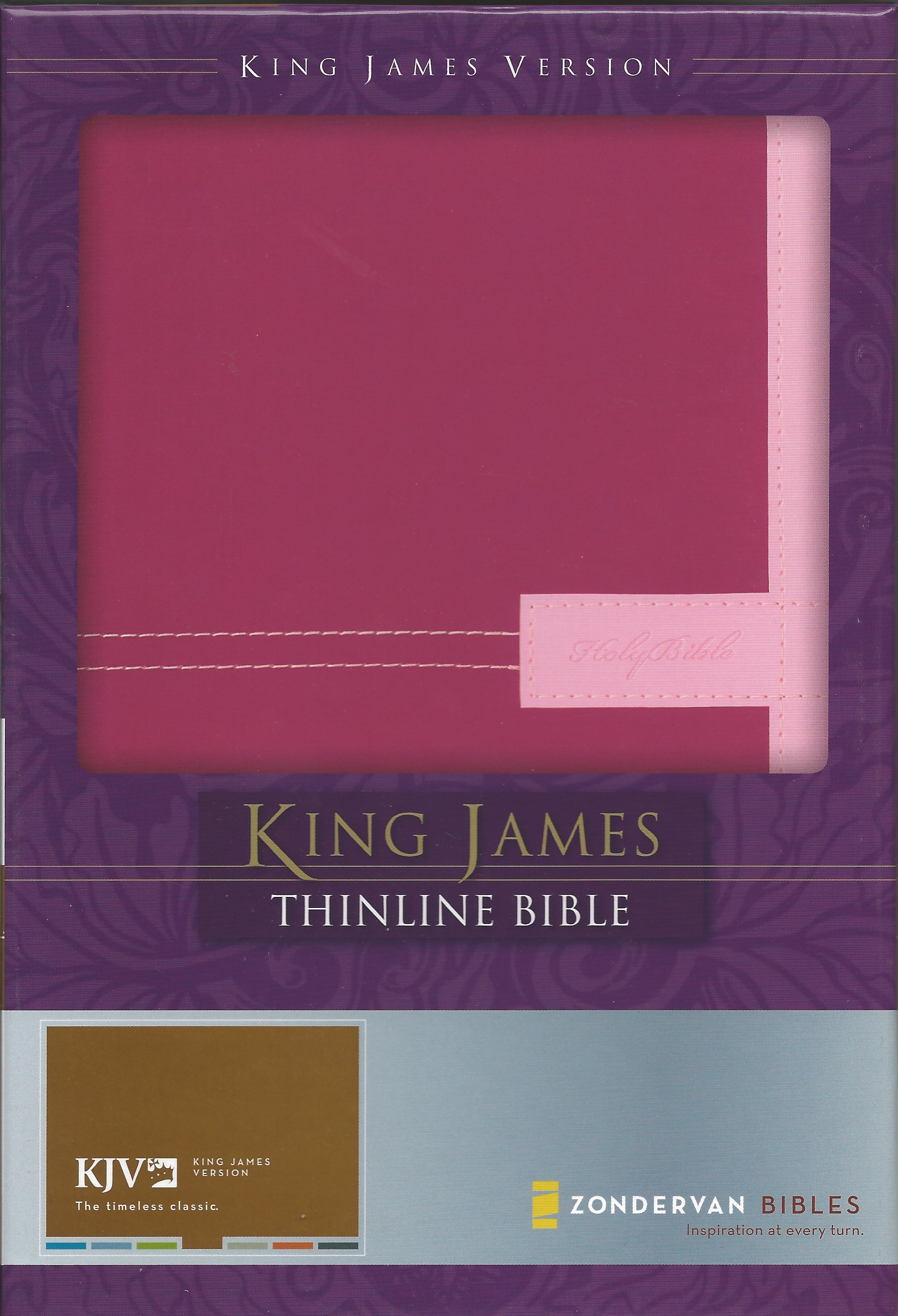 KJV THIN-LINE BIBLE BERRY-ORCHID DUOTONE